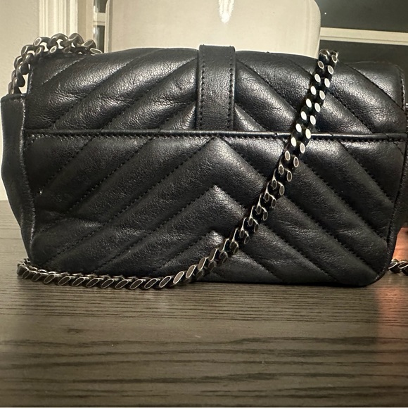 SAINT LAURENT
Sheepskin Matelasse Chevron Monogram Classic Baby Chain Bag Black - Picture 4 of 5